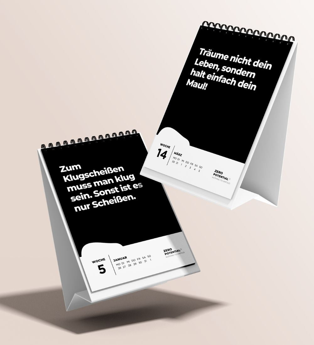 EXTREM Demotivierender Tischkalender 2026 - 52 Wochen