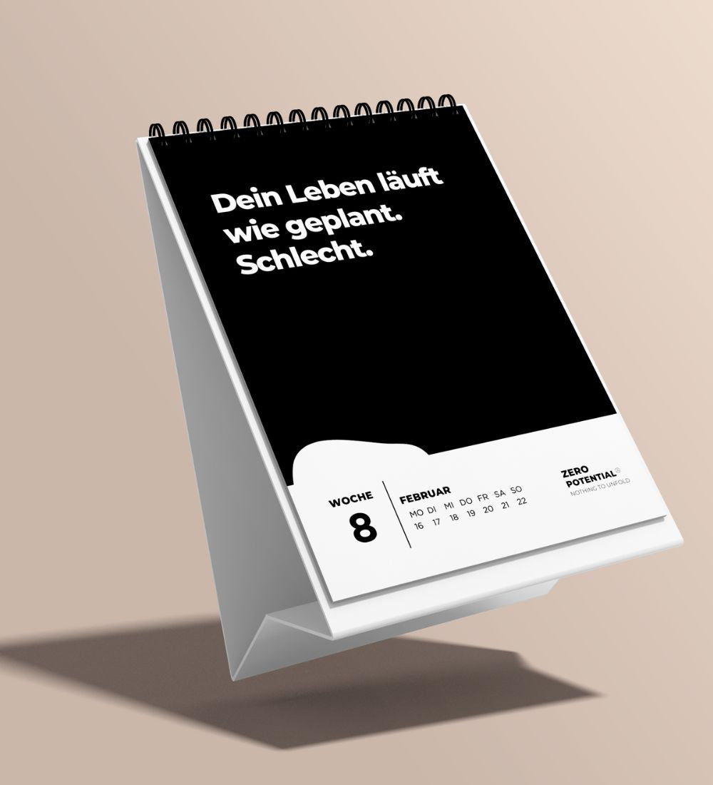 EXTREM Demotivierender Tischkalender 2026 - 52 Wochen