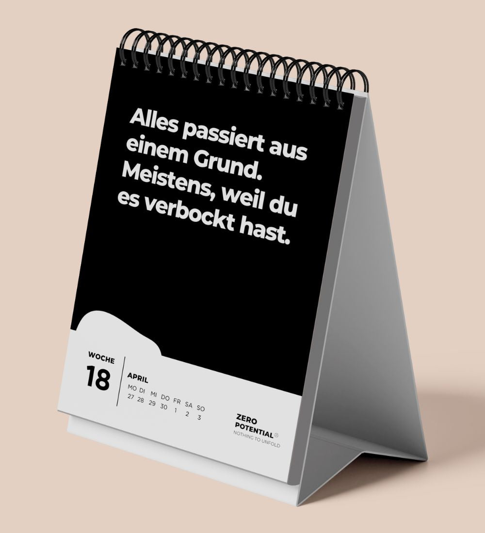 EXTREM Demotivierender Tischkalender 2026 - 52 Wochen