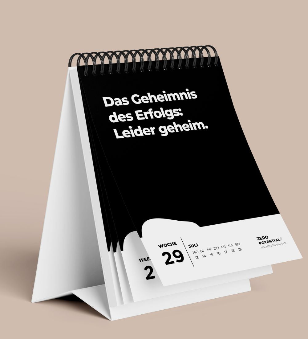 EXTREM Demotivierender Tischkalender 2026 - 52 Wochen