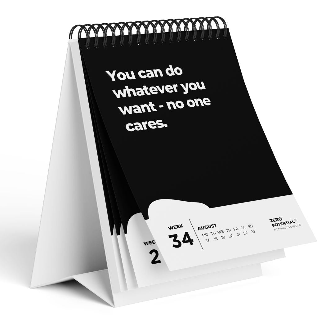 Demotivating Desk Calendar 2026 - Weekly Unmotivating Quotes