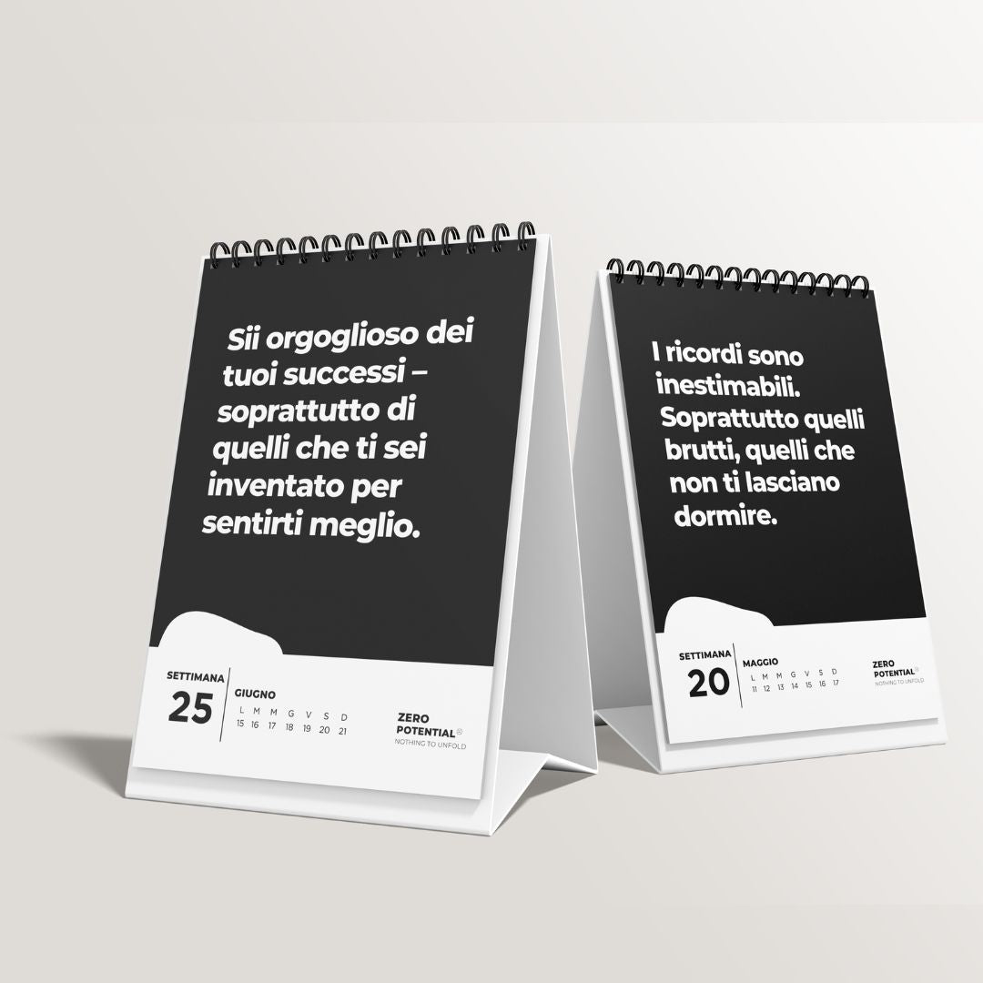 Extrem Demotivierender Tischkalender 2026 Italienisch - 52 Wochen