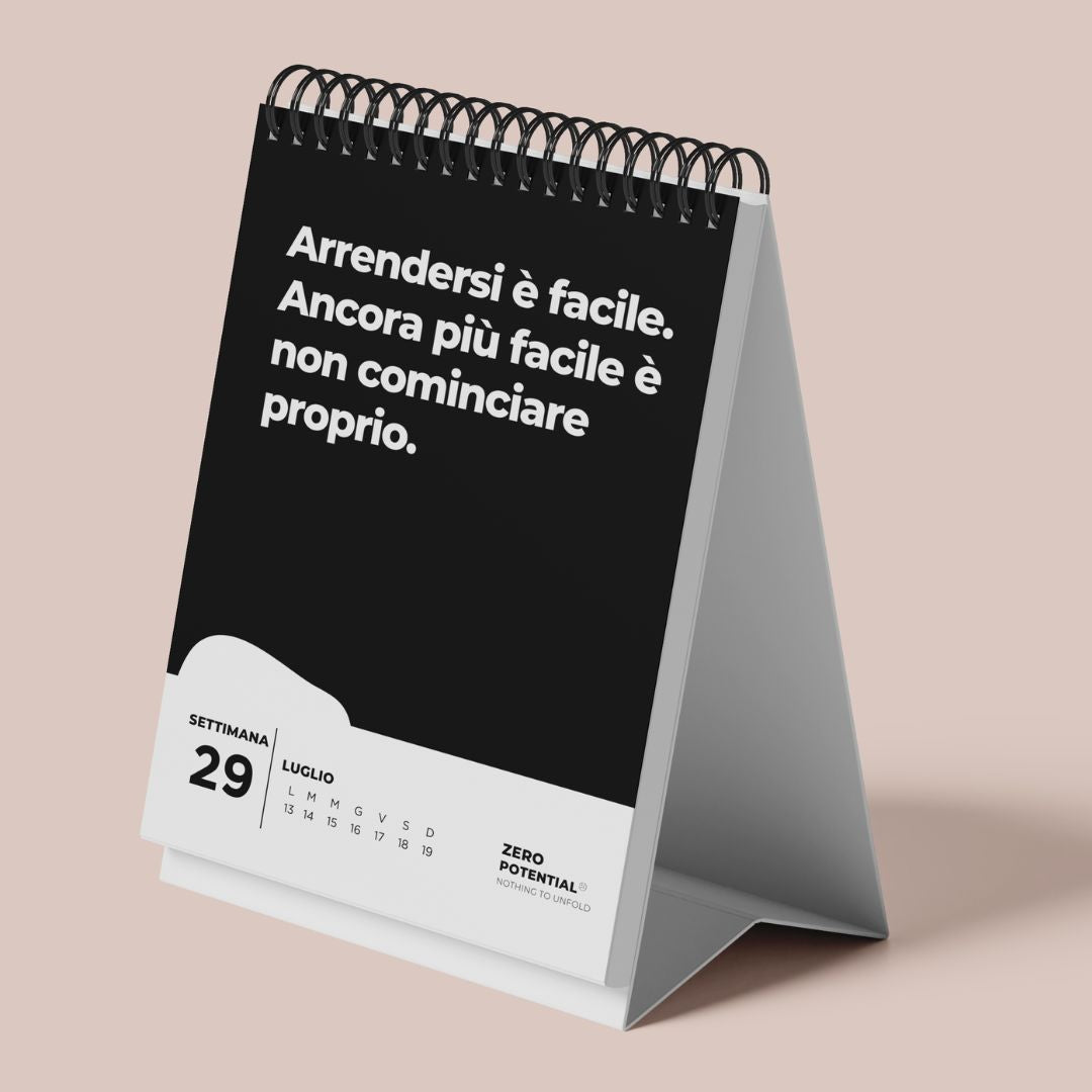 Extrem Demotivierender Tischkalender 2026 Italienisch - 52 Wochen