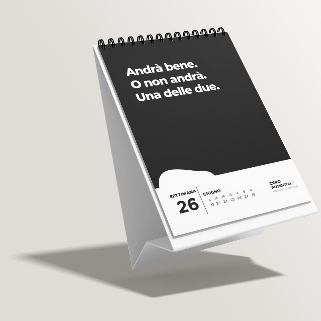 Extrem Demotivierender Tischkalender 2026 Italienisch - 52 Wochen