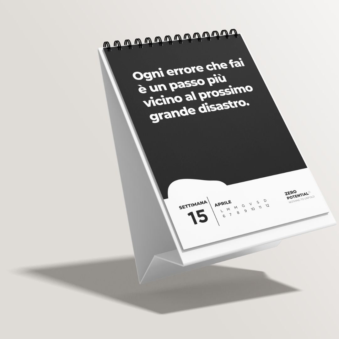 Extrem Demotivierender Tischkalender 2026 Italienisch - 52 Wochen