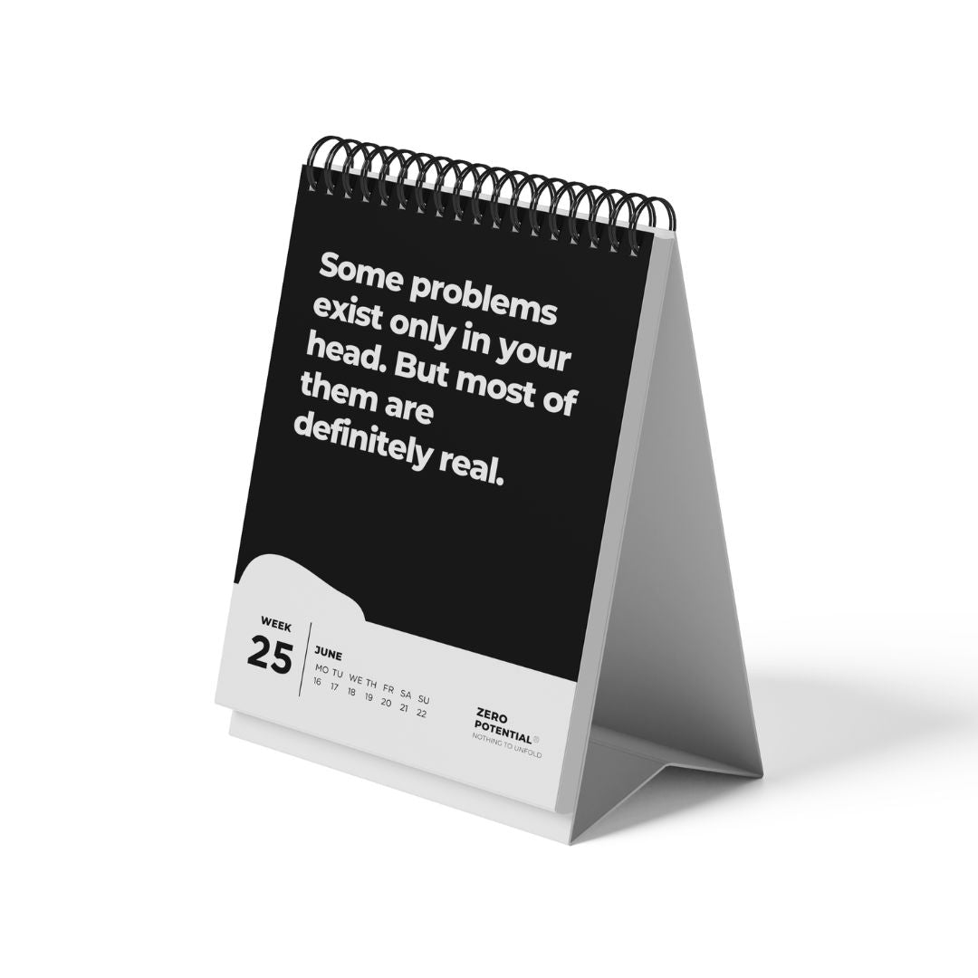 Demotivational Desk Calendar 2025 - Weekly Calendar with  52 Unmotivating Quotes 