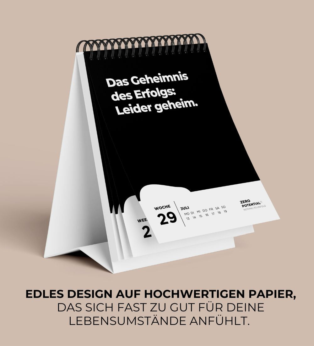 EXTREM Demotivierender Tischkalender 2026  - 52 Wochen