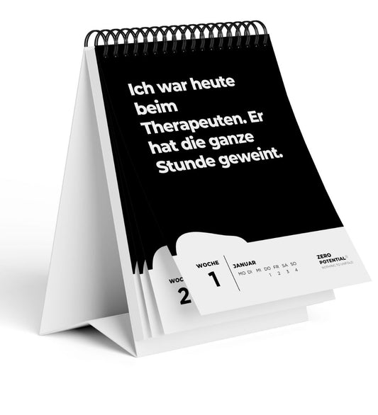 EXTREM Demotivierender Tischkalender 2026  - 52 Wochen
