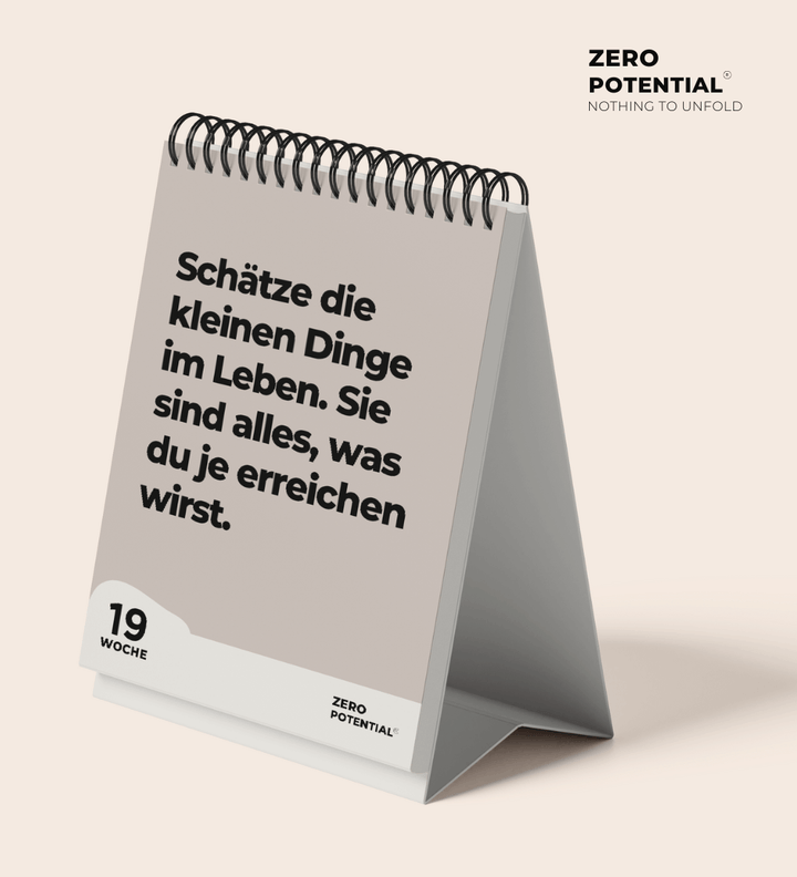 EXTREM Demotivierender Tischkalender UNDATIERT mit 52 unmotivierenden